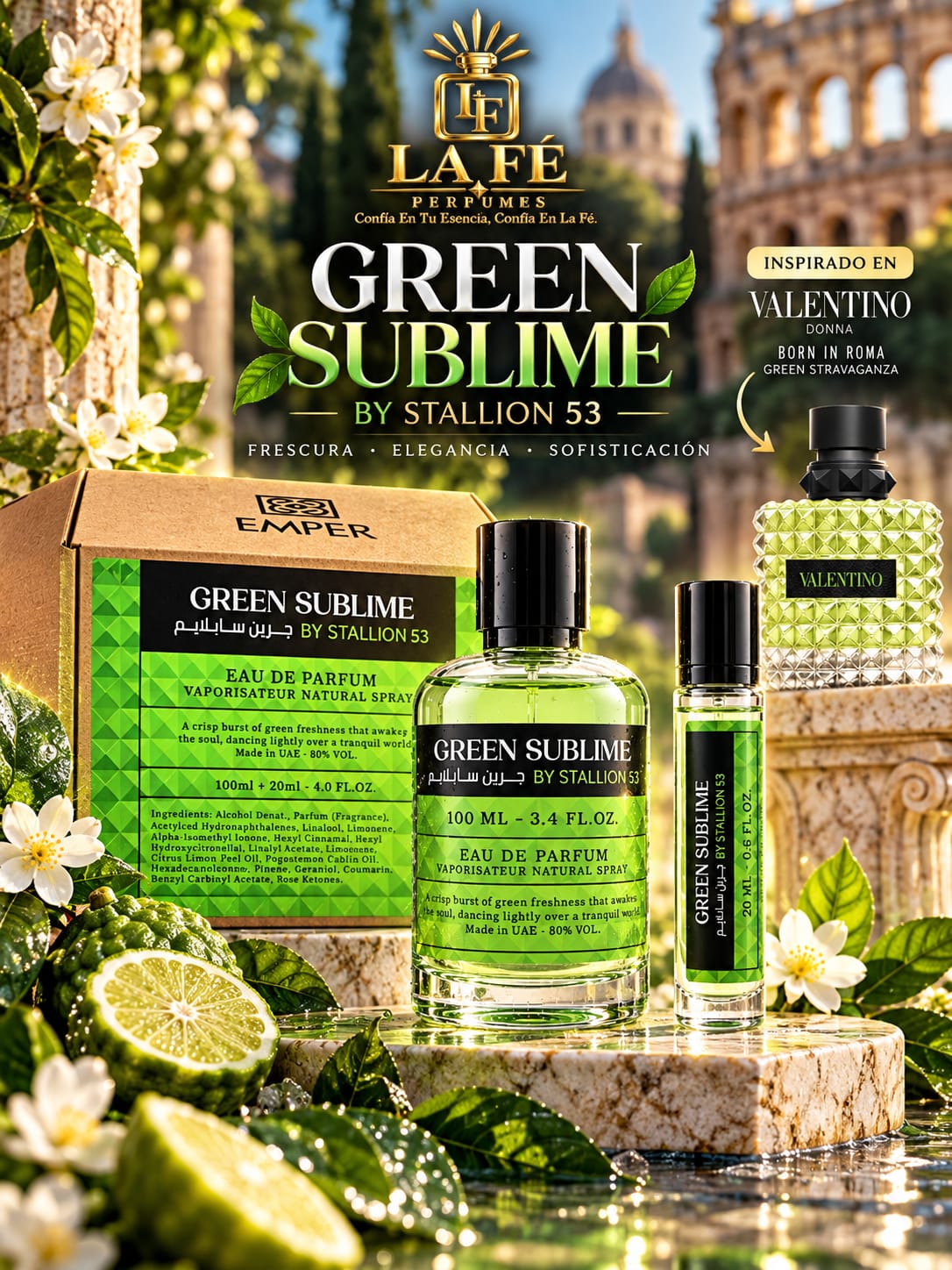Emper Green Sublime By Stallion 53 100ml + Decant 20ml EDP